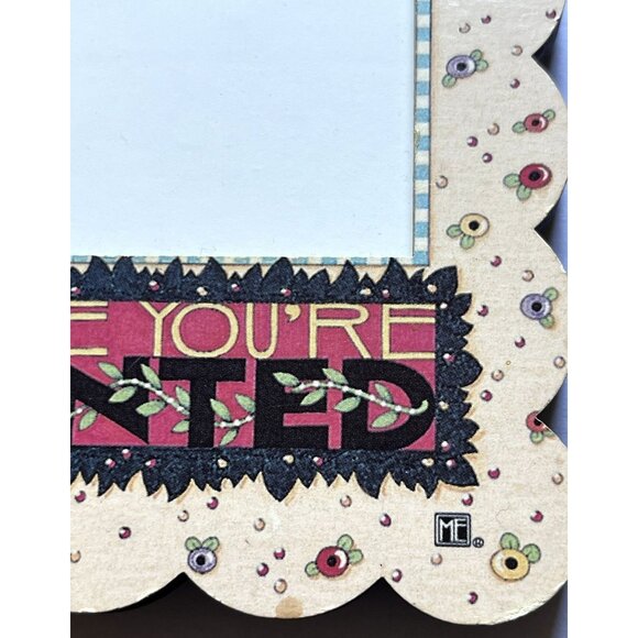 Mary Englebright Bloom Where You're Planted Frame 6" X 4.5" In - Picture 2 of 8